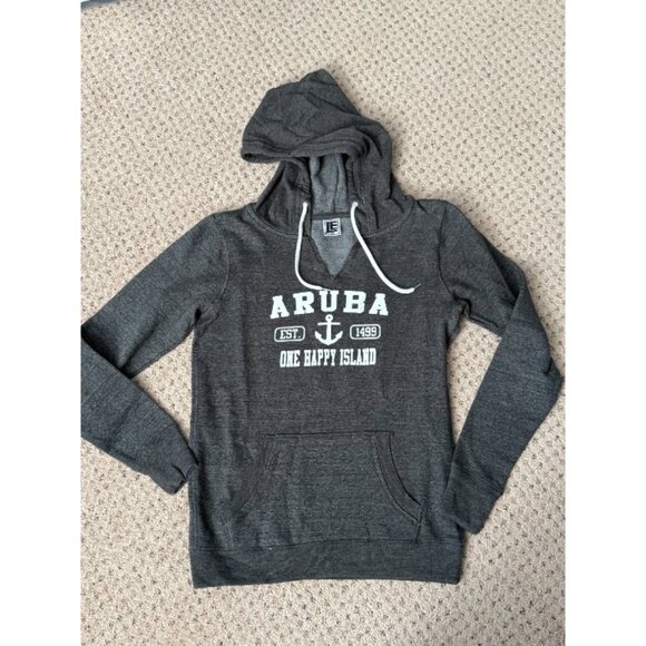 NEW Liquid Energy Apparel women's medium gray fleece lined ARUBA sweatshirt - Picture 1 of 4
